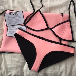 Triangl California Coral Neoprene Bikini Set